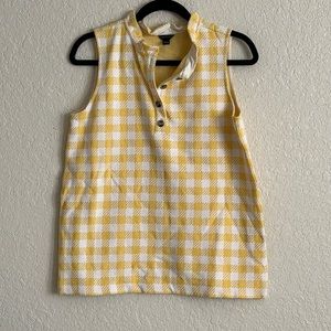 Ann Taylor yellow gingham tunic